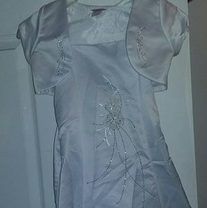 Kids White Baptism/ Confirmation Dress
